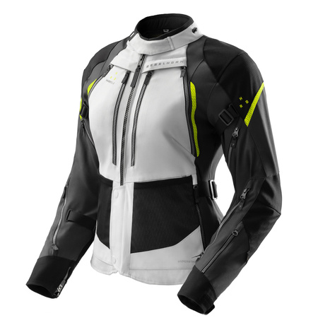 Kurtka tekstylna damska REBELHORN HARDY 3.0 LADY BLACK/GREY/FLUO YELLOW czarny szary żółty fluo