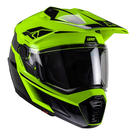 Kask cross z goglami LEATT KIT ADV 8.5 V25 HI-VIZ żółty fluo czarny