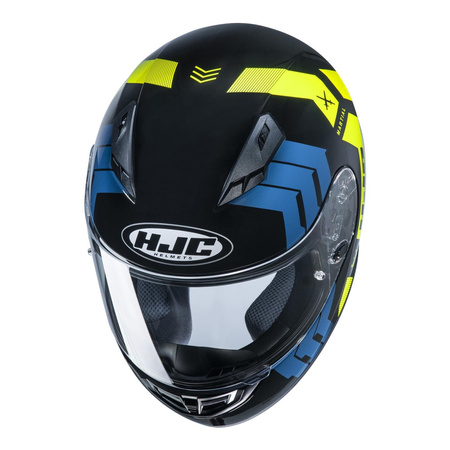 Kask integralny HJC CS-15 MARTIAL BLACK/BLUE/YELLOW niebieski żółty fluo czarny