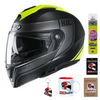 Kask szczękowy HJC I90 DAVAN BLACK/FLO YELLOW czarny żółty fluo