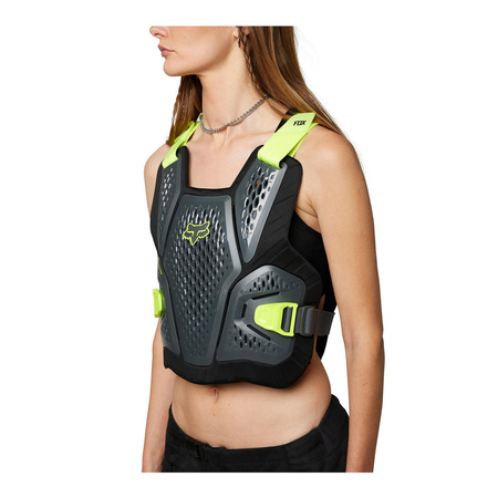 Zbroja FOX RACEFRAME IMPACT SB DARK SHADOW szary żółty fluo