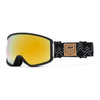 Gogle snowboardowe IMX PEAK BLACK MATT/GRAPHIC BLACK SZYBA PODWÓJNA GOLD IRRIDIUM + BROWN czarny