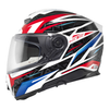 Kask integralny SCHUBERTH S3 ECE THUNDER BLUE biały niebieski czerwony
