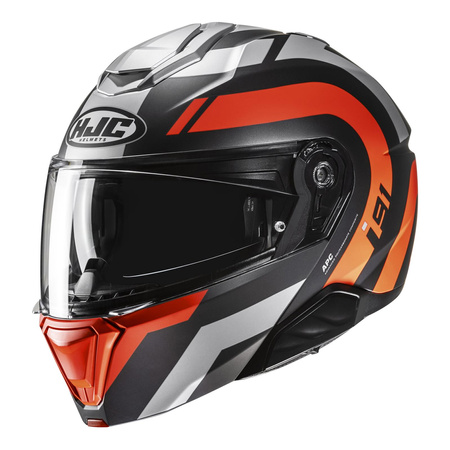 Kask szczękowy HJC I91 ARVEN RED/GREY czerwony szary