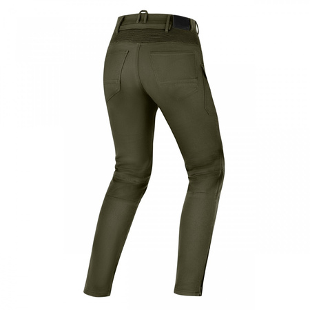 Jeansy motocyklowe damskie SHIMA GIRO 3.0 LADY KHAKI zielony