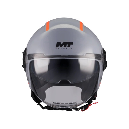 Kask otwarty MT VIALE SV S TASTY GREY/ORANGE szary pomarańczowy