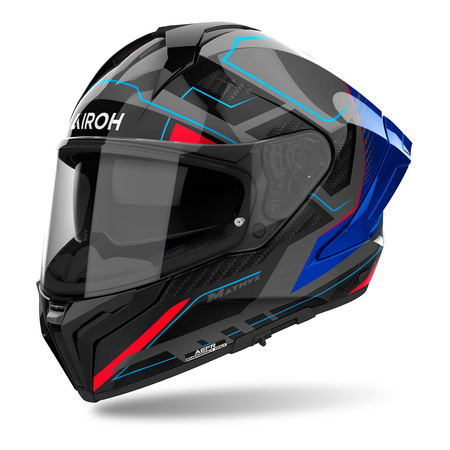 Kask integralny AIROH MATRYX ROCKET BLUE/RED GLOSS niebieski czerwony szary czarny