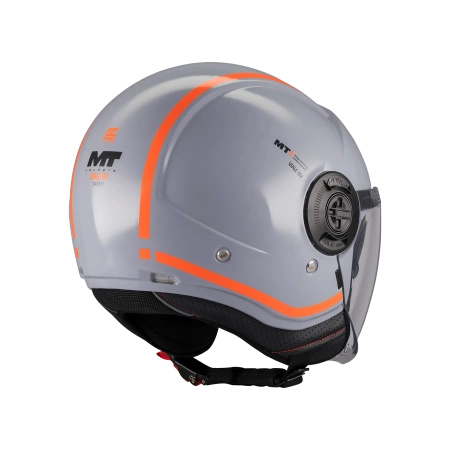 Kask otwarty MT VIALE SV S TASTY GREY/ORANGE szary pomarańczowy