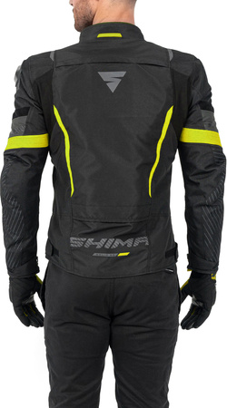 Kurtka tekstylna SHIMA SOLID 2.0 FLUO czarny żółty fluo