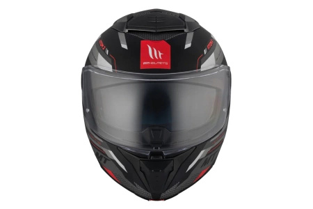 Kask szczękowy MT ATOM 2 SV BAST BLACK/GREY czarny szary czerwony