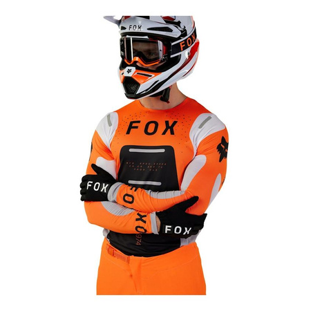 Bluza cross FOX FLEXAIR MAGNETIC FLUO ORANGE pomarańczowy fluo biały czarny