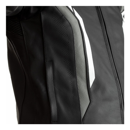 Kurtka skórzana RST AXIS CE BLACK/GREY/WHITE czarny szary biały