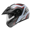 Kask szczękowy SCHUBERTH E1 ECE ENDURANCE GREY szary czerwony czarny