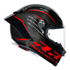 Kask integralny AGV PISTA GP RR PERFORMANCE CARBON/RED czerwony