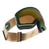 Gogle snowboardowe IMX PEAK GREEN MATT/SAND SZYBA PODWÓJNA GOLD IRRIDIUM + BROWN zielony beżowy