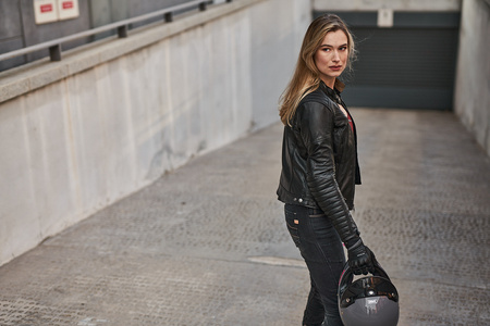 Jeansy motocyklowe damskie SHIMA DEVON LADY BLACK czarny