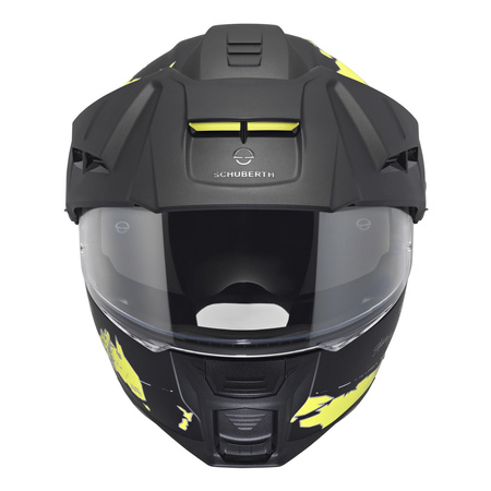 Kask szczękowy SCHUBERTH E2 ECE ATLAS YELLOW czarny żółty fluo