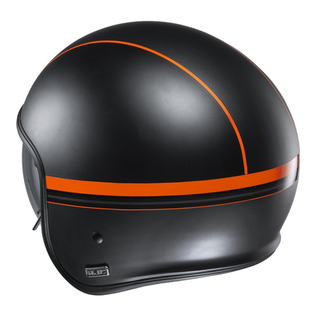 Kask otwarty HJC V30 EQUINOX BLACK/ORANGE czarny pomarańczowy