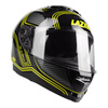 Kask integralny LAZER RAFALE DARKSIDE BLACK/YELLOW czarny żółty fluo srebrny