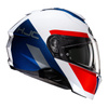 Kask szczękowy HJC I91 BINA WHITE/BLUE biały czerwony niebieski