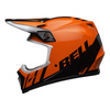 Kask cross BELL MX-9 MIPS DASH ORANGE/BLACK czarny pomarańczowy