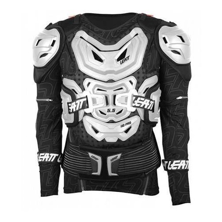 Zbroja LEATT 5.5 WHITE czarny biały