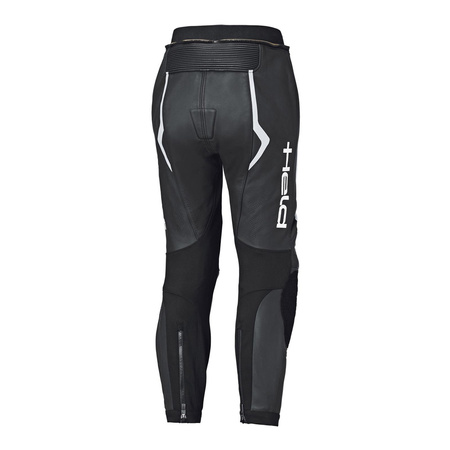 Spodnie skórzane damskie HELD STREET ROCKET IV LADY SLIM BLACK/WHITE czarny biały