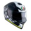 Kask integralny AGV K5 S DARKSTORM YELLOW czarny biały żółty