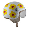 Kask otwarty NZI PASARELA MARGARITAS NARANJA Y ROSA biały czerwony żółty