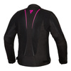 Kurtka tekstylna damska REBELHORN HIFLOW IV LADY BLACK/FLO PINK czarny różowy