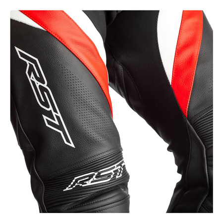 Spodnie skórzane RST TRACTECH EVO 4 CE BLACK/RED czerwony czarny