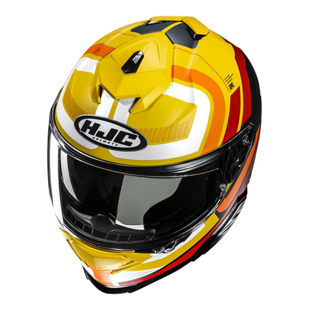 Kask integralny HJC I71 VIZ YELLOW/RED żółty czerwony