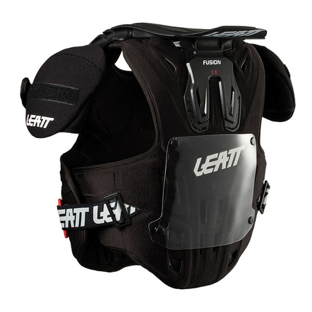 Buzer dziecięcy LEATT FUSION VEST 2.0 JUNIOR z osłoną szyi BLACK czarny