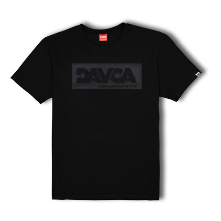 Koszulka T-shirt DAVCA LOGO BLACK MATT czarny
