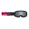 Gogle motocyklowe FOX JUNIOR MAIN LEED PINK czarny różowy
