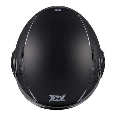 Kask otwarty AXXIS METRO S SOLID V2 A1 MATT BLACK czarny mat