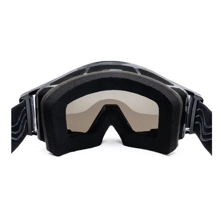 Gogle motocyklowe IMX SAND GRAPHIC BLACK GLOSS/GREY SZYBA SILVER IRIDIUM + CLEAR czarny szary