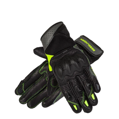 Rękawice sportowe damskie REBELHORN FLUX II LADY BLACK/FLO YELLOW czarny szary żółty fluo