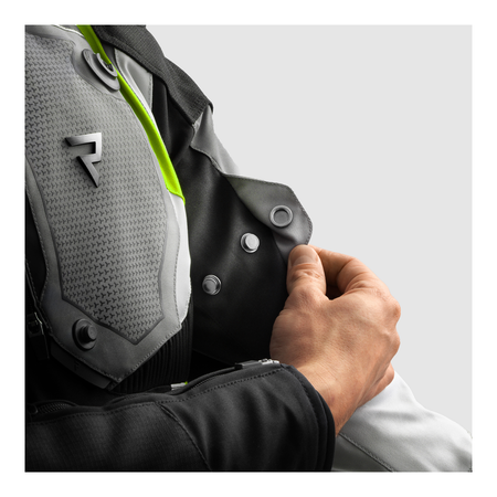 Kurtka tekstylna REBELHORN BORG II BLACK/GREY/FLUO YELLOW czarny szary żółty fluo