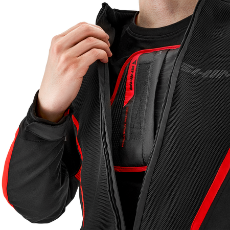 Kurtka tekstylna SHIMA MESH PRO 2.0 RED czarny czerwony biały