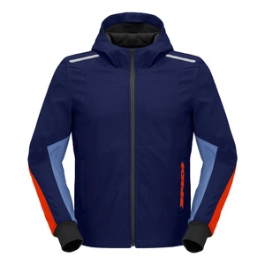 Kurtka tekstylna SPIDI HOODIE ARMOR LIGHT NAVY/RED granatowy czerwony