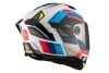 Kask szczękowy MT ATOM 2 SV BAST WHITE/BLUE/RED biały niebieski czerwony czarny