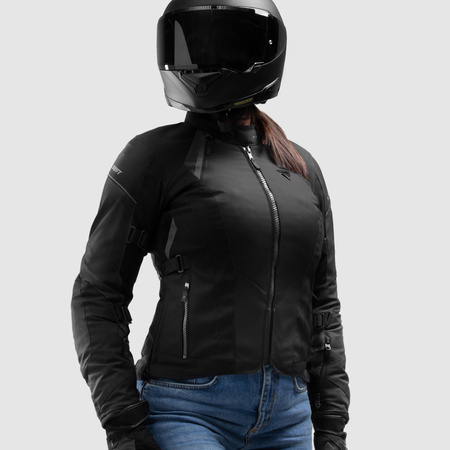 Kurtka tekstylna damska REBELHORN SWIFT LADY BLACK czarny