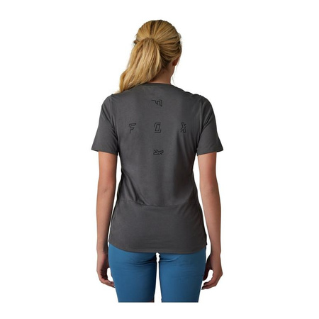 Koszulka rowerowa damska FOX LADY RANGER FRACT PEWTER szary