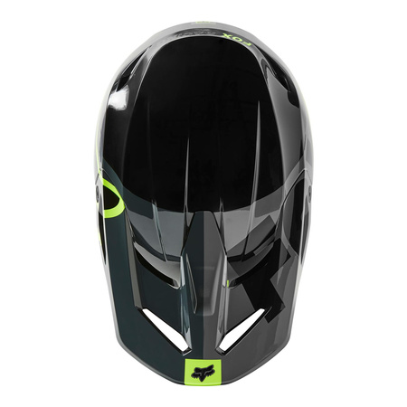 Kask cross FOX V1 XPOZR BLACK/GREY czarny szary żółty fluo