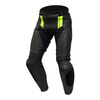 Spodnie skórzane OZONE VOLT BLACK/FLO YELLOW czarny żółty fluo