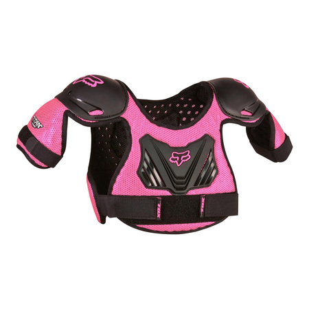 Zbroja dziecięca FOX JUNIOR PEEWEE TITAN ROOST DEFLECTOR BLACK/PINK czarny różowy