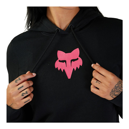 Bluza damska FOX LADY HEAD BLACK/PINK czarny różowy