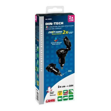Ładowarka LAMPA DIN-TECH 2xUSB