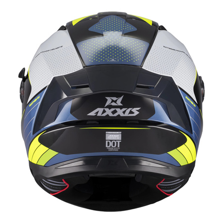 Kask integralny AXXIS PANTHER SV DIMENSION B3 GLOSS niebieski żółty fluo czarny biały